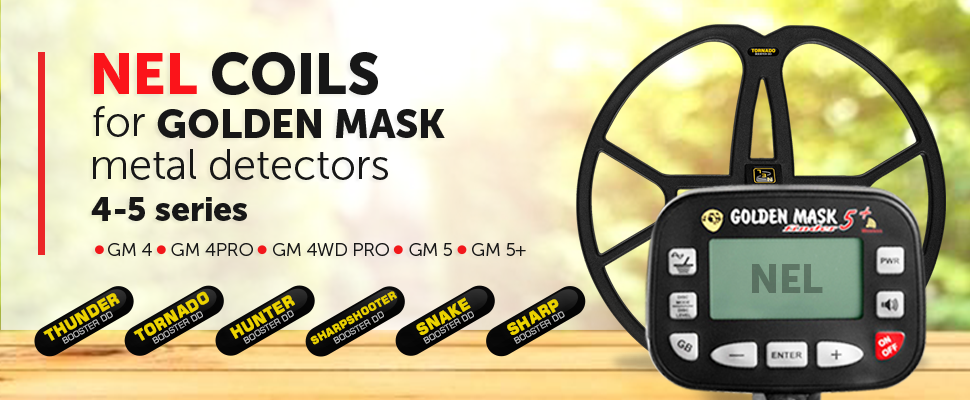 NEL coils for Golden Mask metal detectors 4-5 series NEL coils for Golden Mask metal detectors 4-5 series
